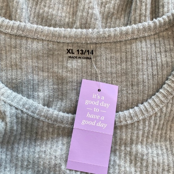 5 FOR $20 Girls Grey Sweater Dress size XL 13/14 NWT - Picture 4 of 5